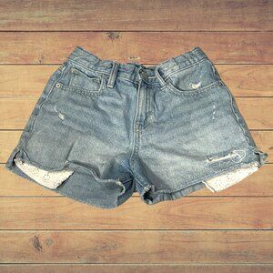 Old Navy Kids Girls Jean High Rise Cut Off Jean Denim Blue Shorts size 12